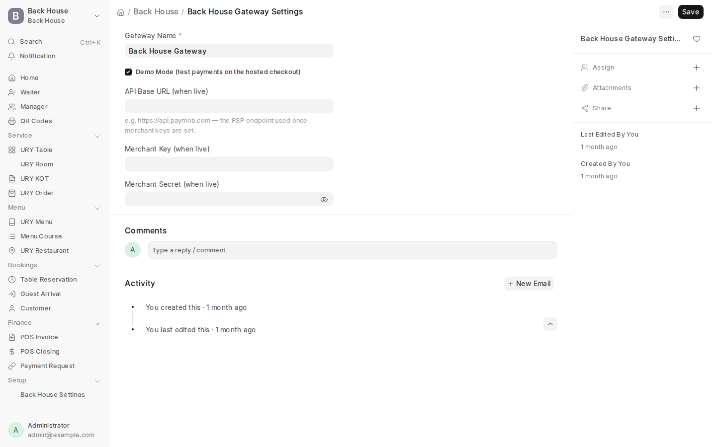 Payment Gateway Engine & Demo Mode