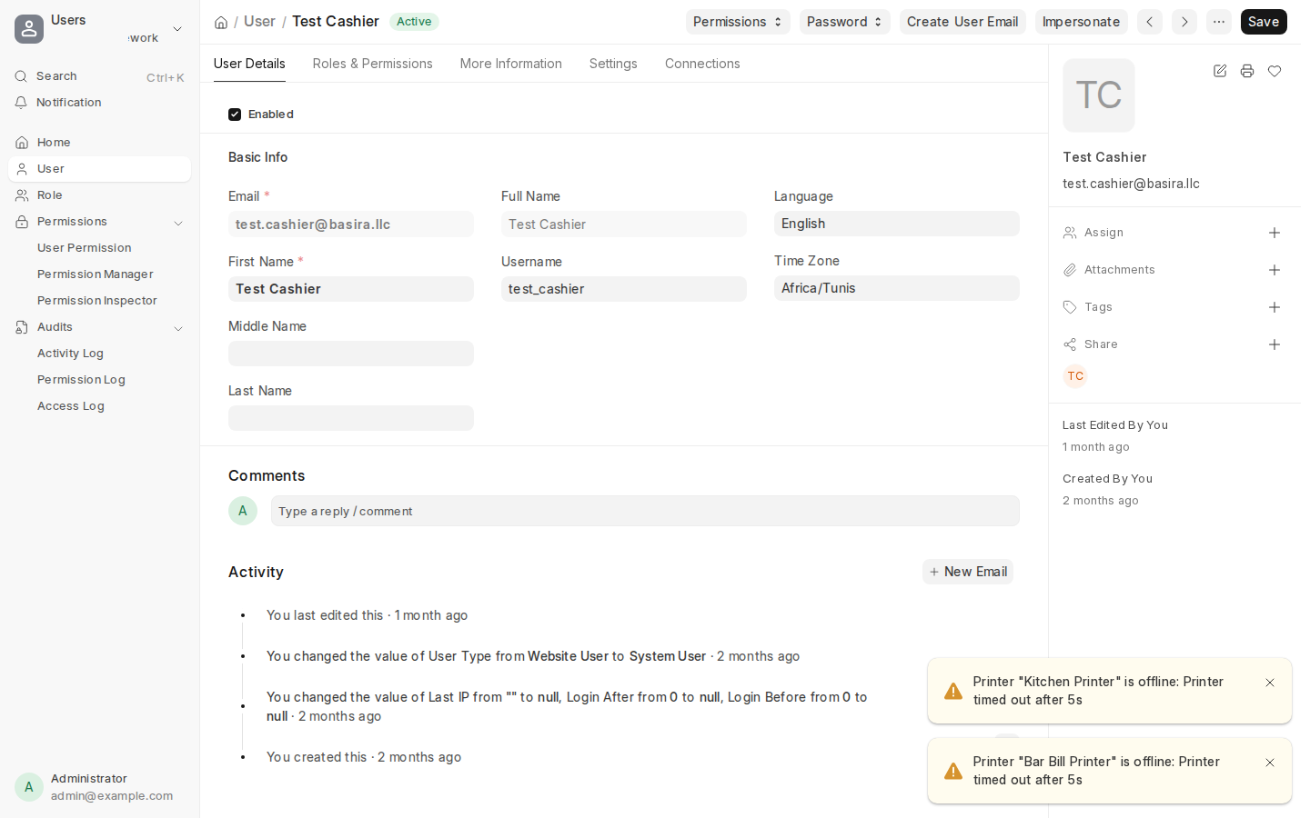 User Record & Account Governance