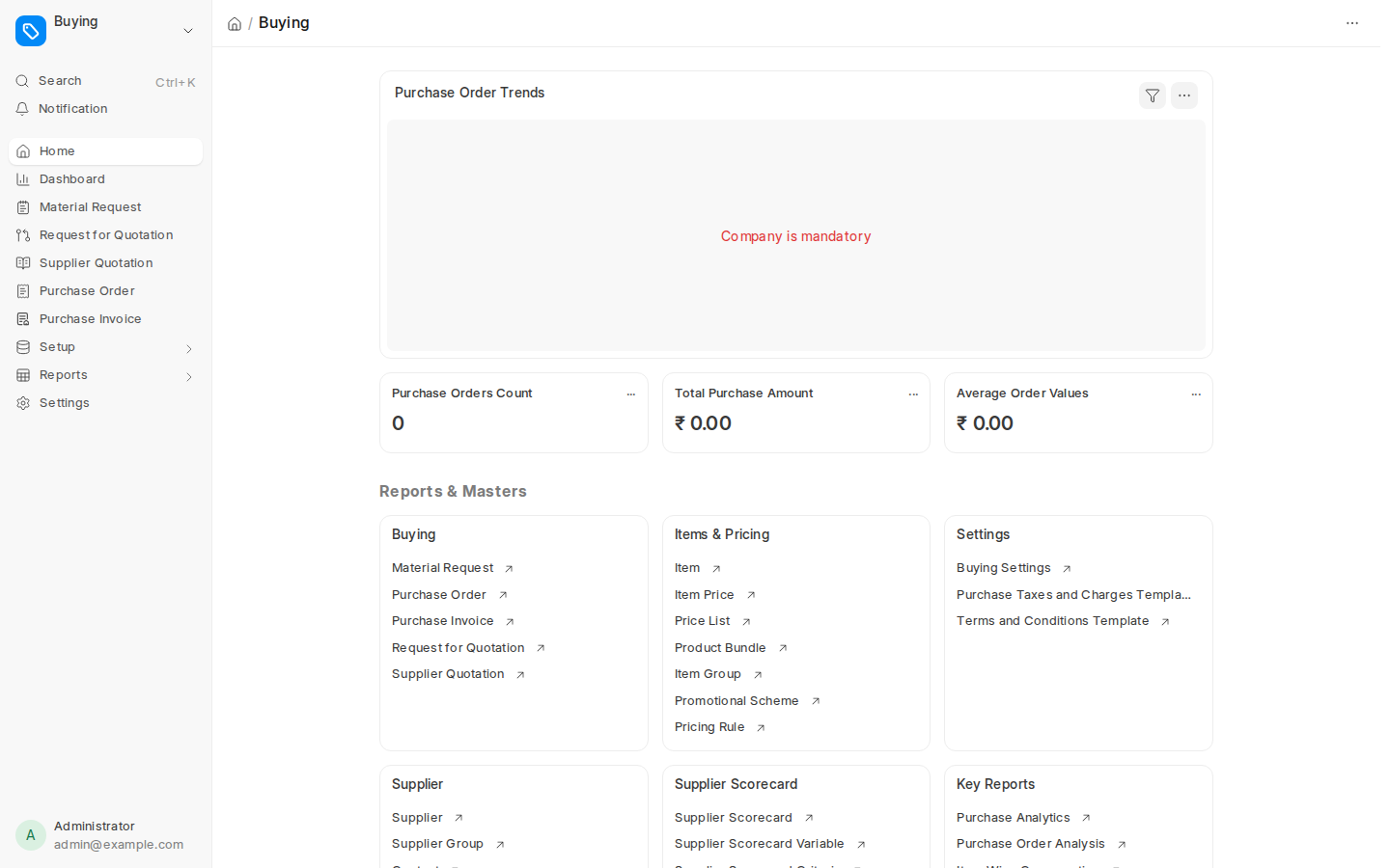 Strategic Sourcing & Procurement Workspace