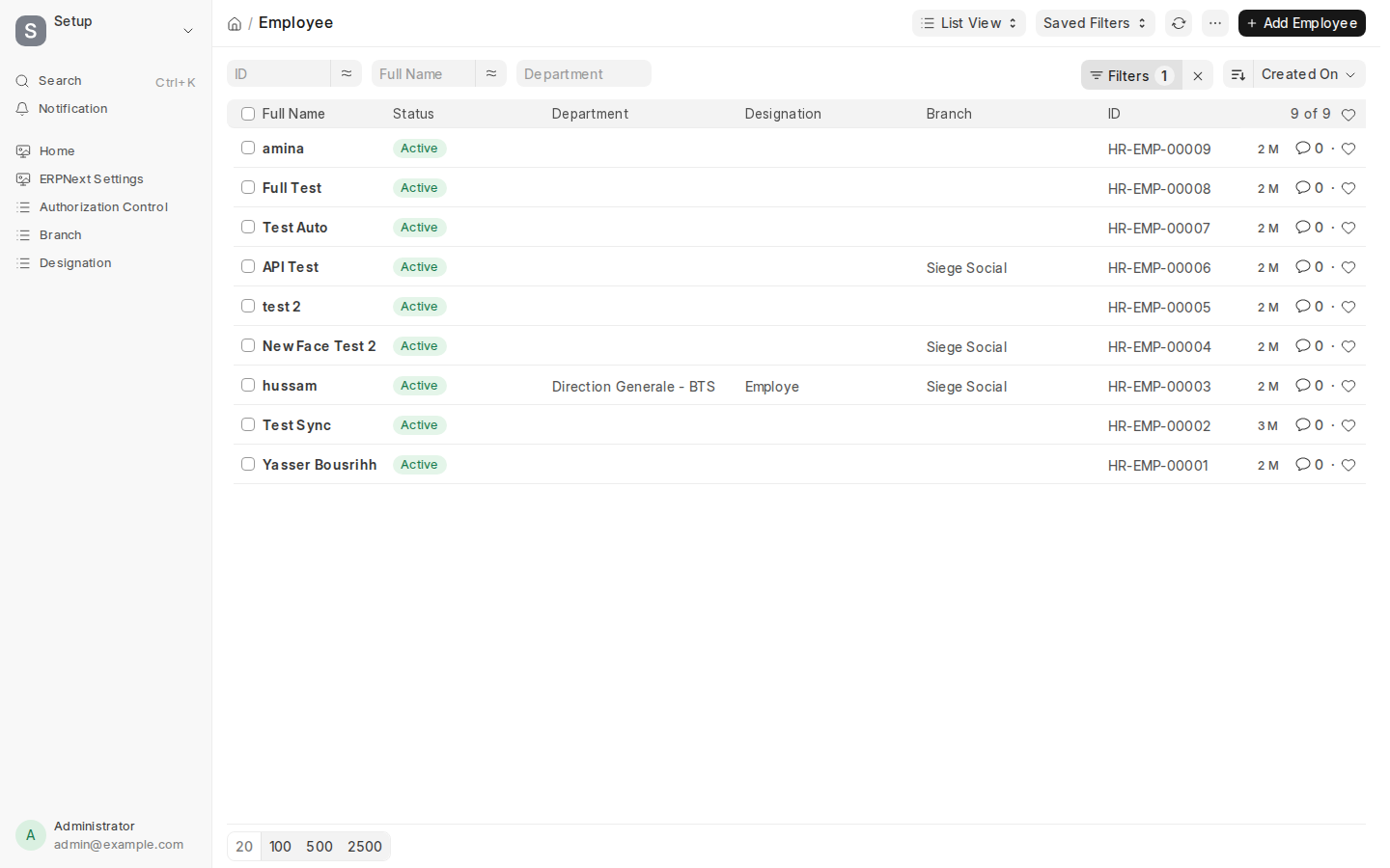 Employee Master & Workforce Directory